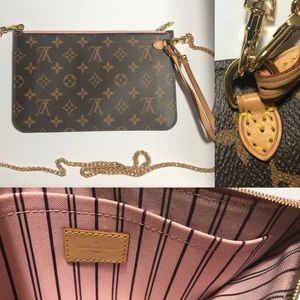 Crossbody Louis Vuitton pink ballerina
